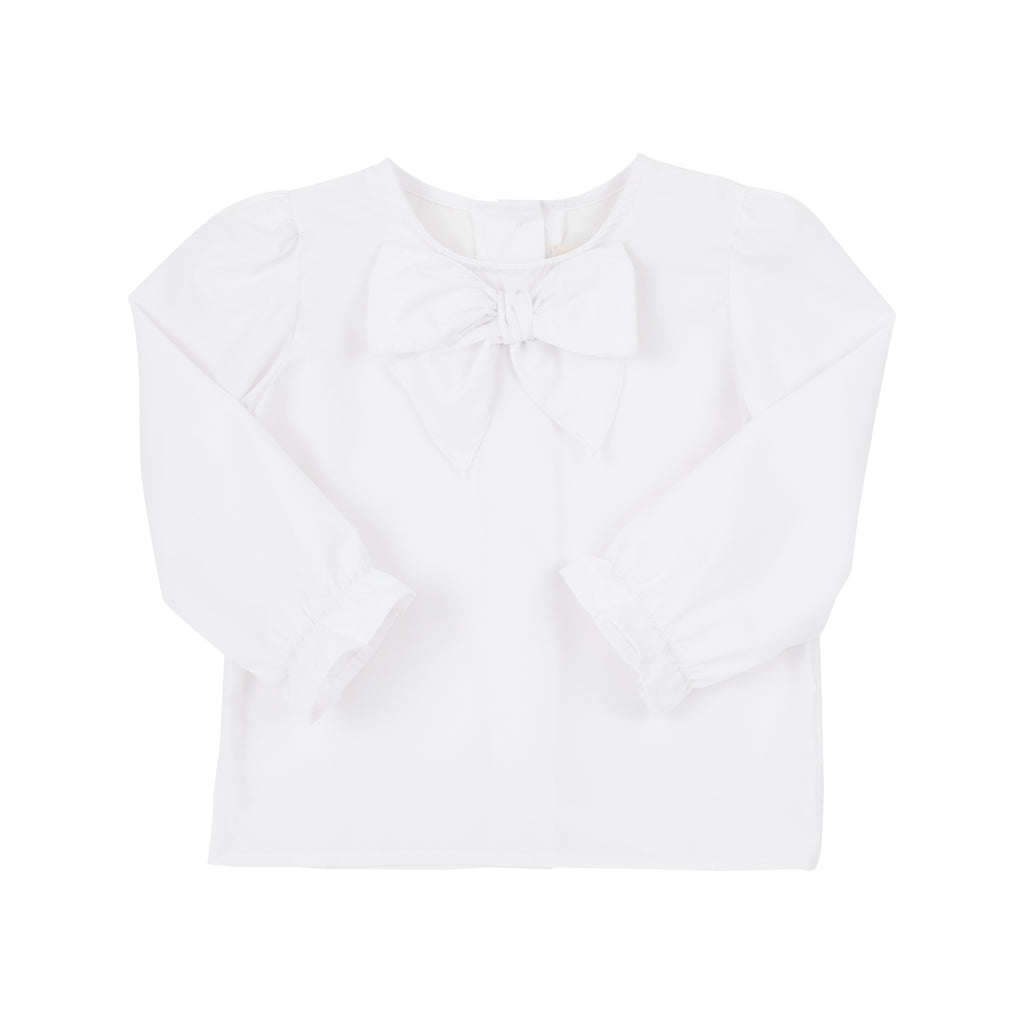 Beatrice Bow Blouse & Onesie - Worth Avenue White – The Beaufort