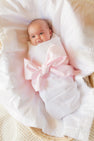 Bow Swaddle ® - Palm Beach Pink