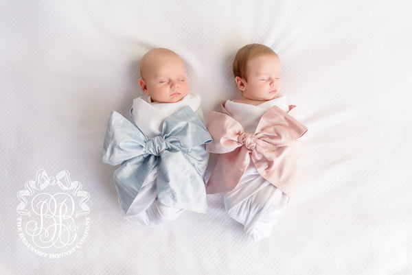 Bow Swaddle ® - Southern Blush Silk