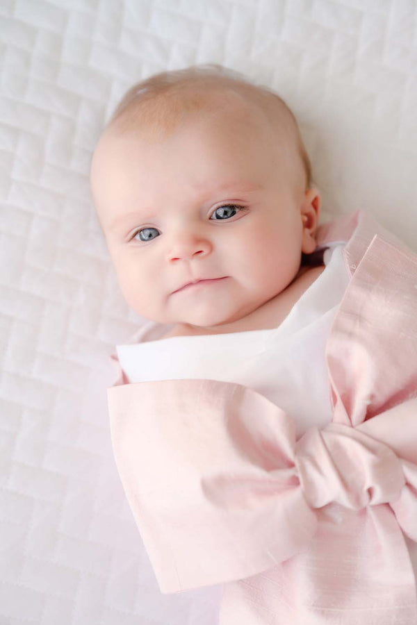 Bow Swaddle ® - Southern Blush Silk