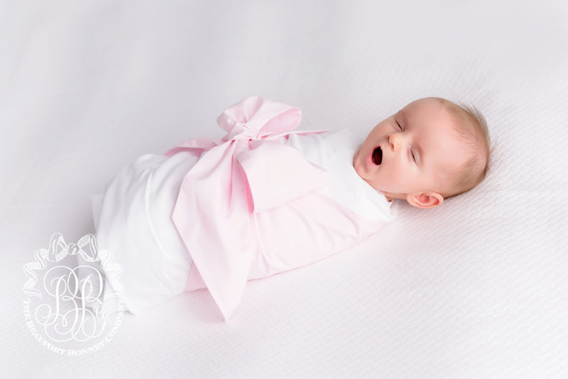 Bow Swaddle ® - Palm Beach Pink