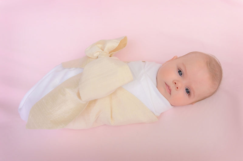 Bow Swaddle ® - Pearl Strand Silk