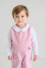 Peter Pan Collar Shirt & Onesie (Long Sleeve Woven) - Worth Avenue White