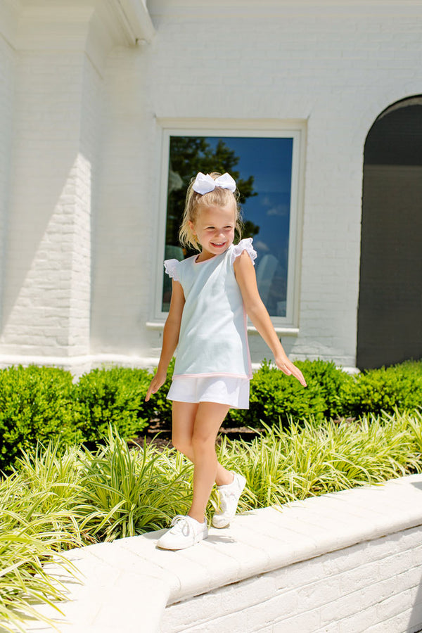 Shipley Shorts - Worth Avenue White with Bow & Stork