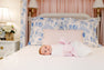 Bow Swaddle ® - Pink Savannah Seersucker