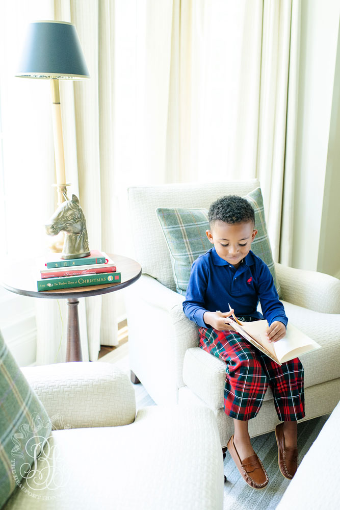 Long Sleeve Prim & Proper Polo & Onesie - Nantucket Navy with Richmond Red Stork