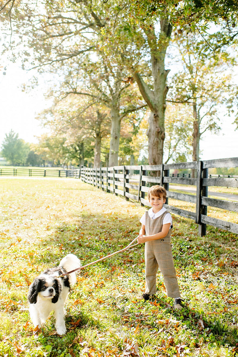 Peter Pan Collar Shirt & Onesie (Short Sleeve Woven) - Worth Avenue White