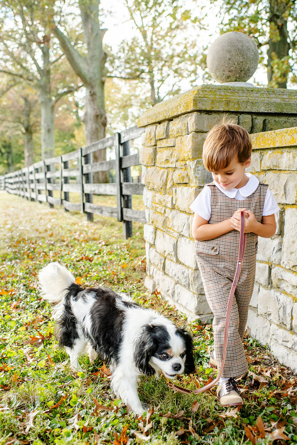 Peter Pan Collar Shirt & Onesie (Short Sleeve Woven) - Worth Avenue White