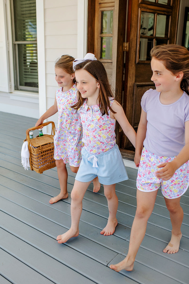 Shipley Shorts - Beale Street Blue with Worth Avenue White Bow & Stork