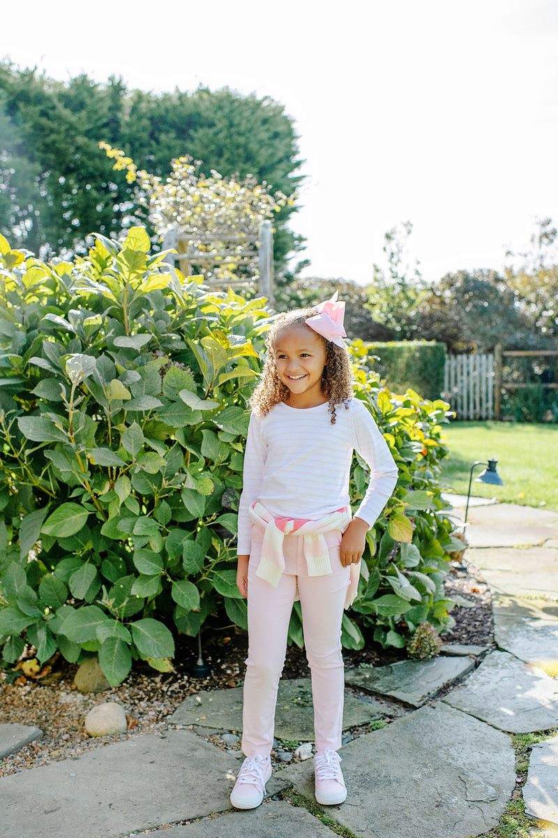 Long Sleeve Penny's Play Shirt & Onesie - Palm Beach Pink Stripe