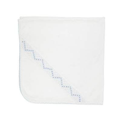 Sweetly Smocked Bonnet - Worth Avenue White With Buckhead Blue#N#– The ...